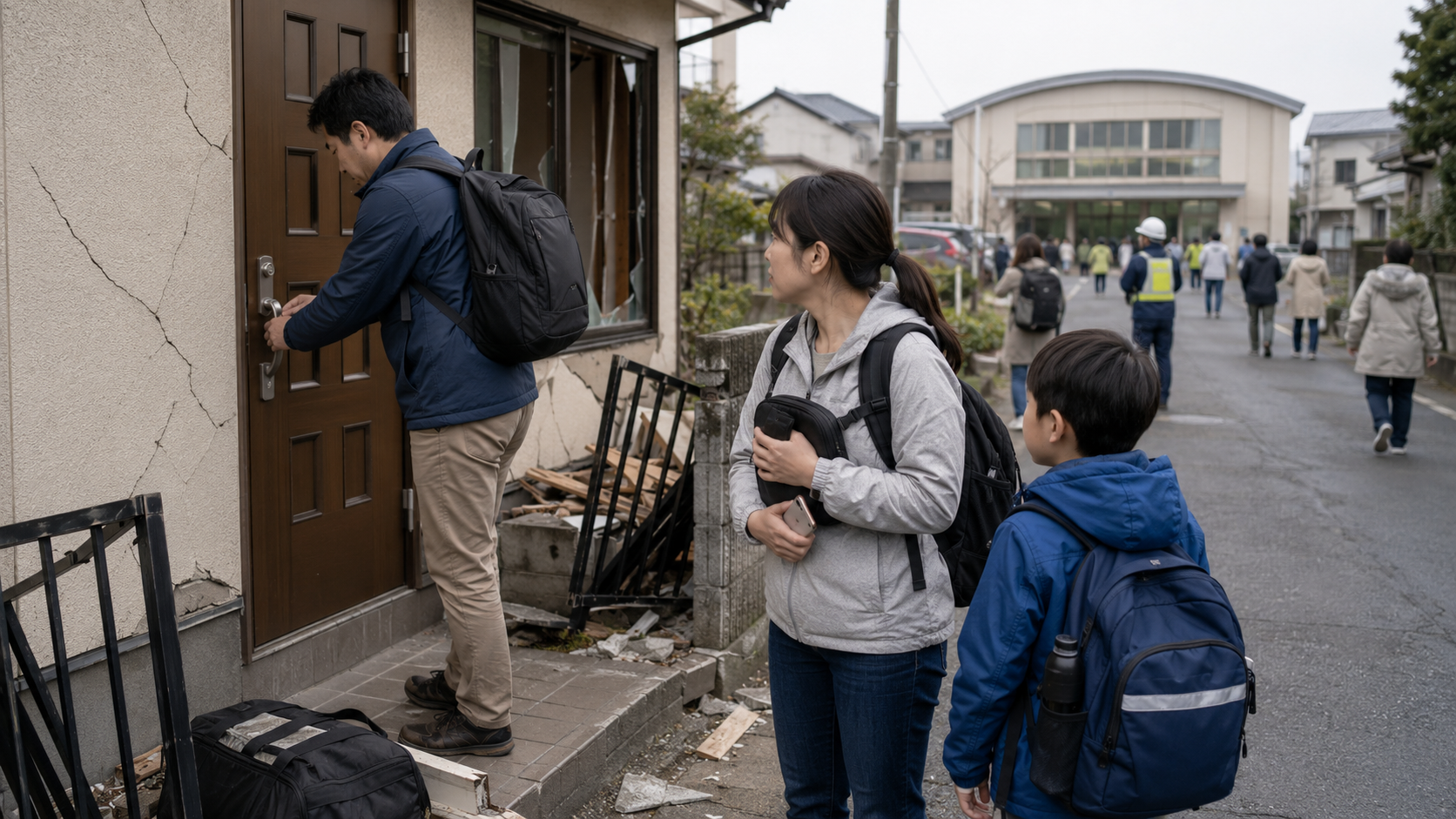災害後の避難