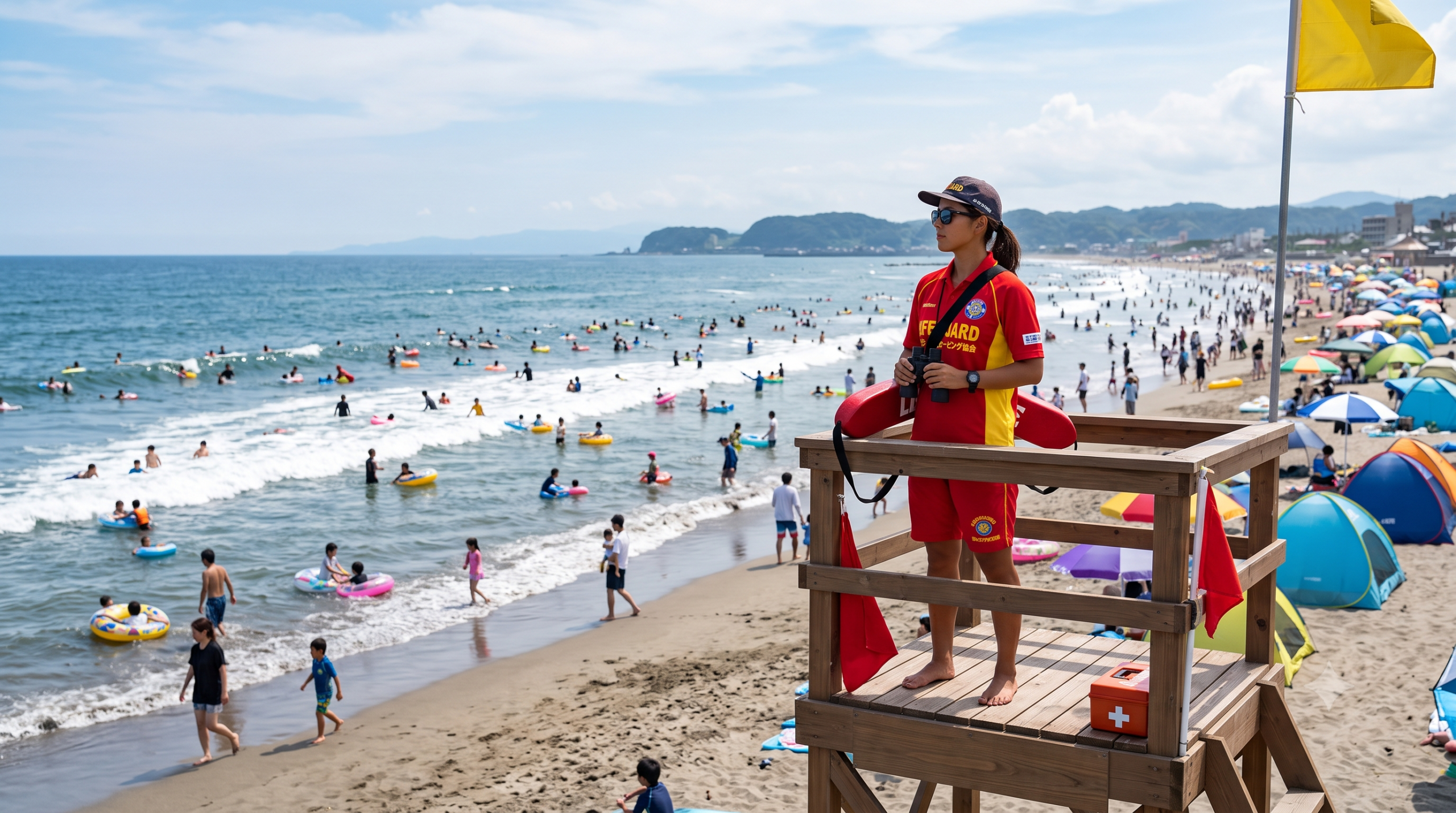 海水浴場のライフセーバー