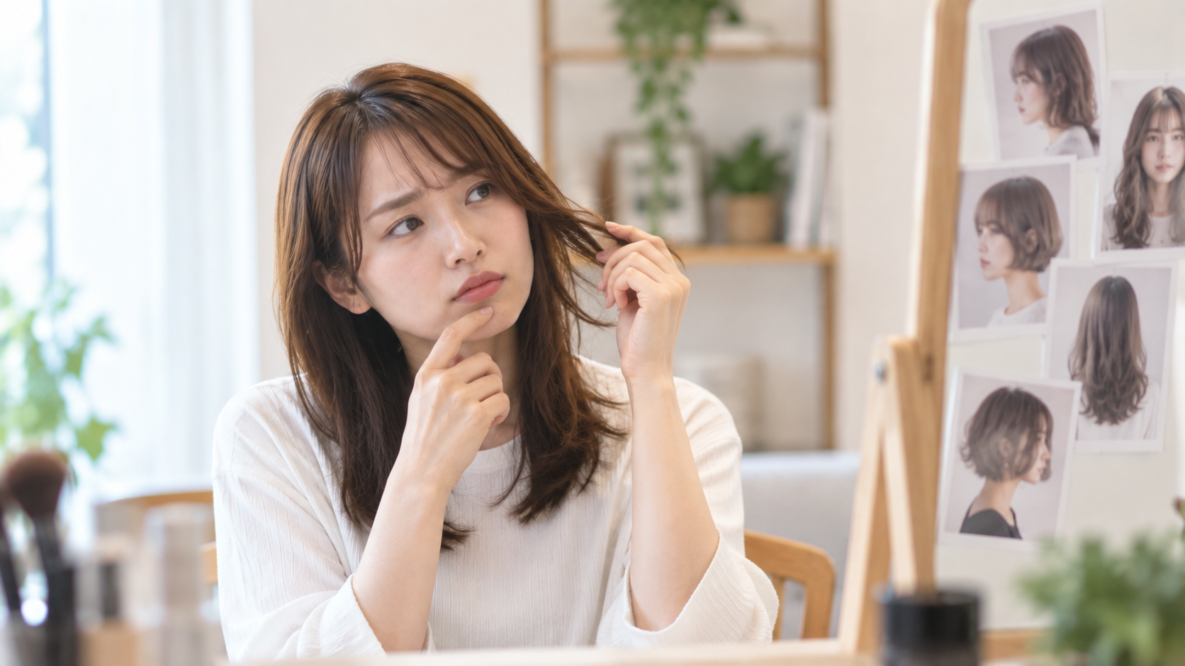 髪型に悩む人