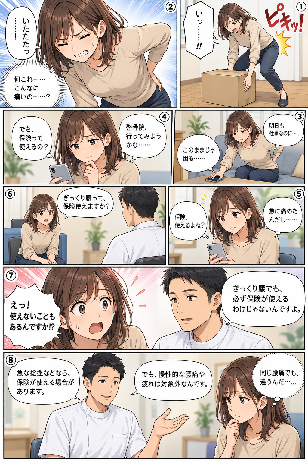 ぎっくり腰と保険の話