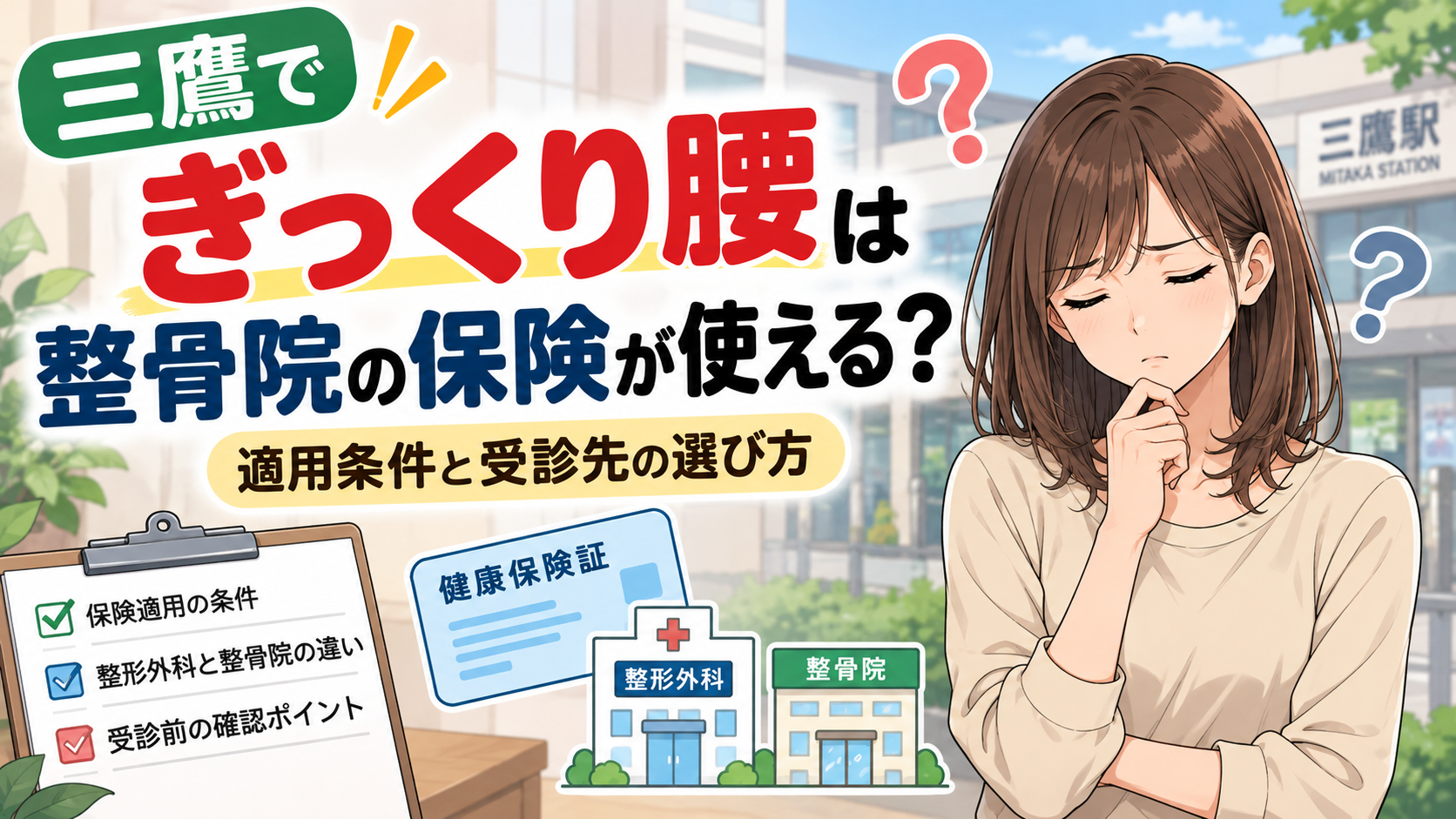 整骨院でぎっくり腰の保険適用ガイド