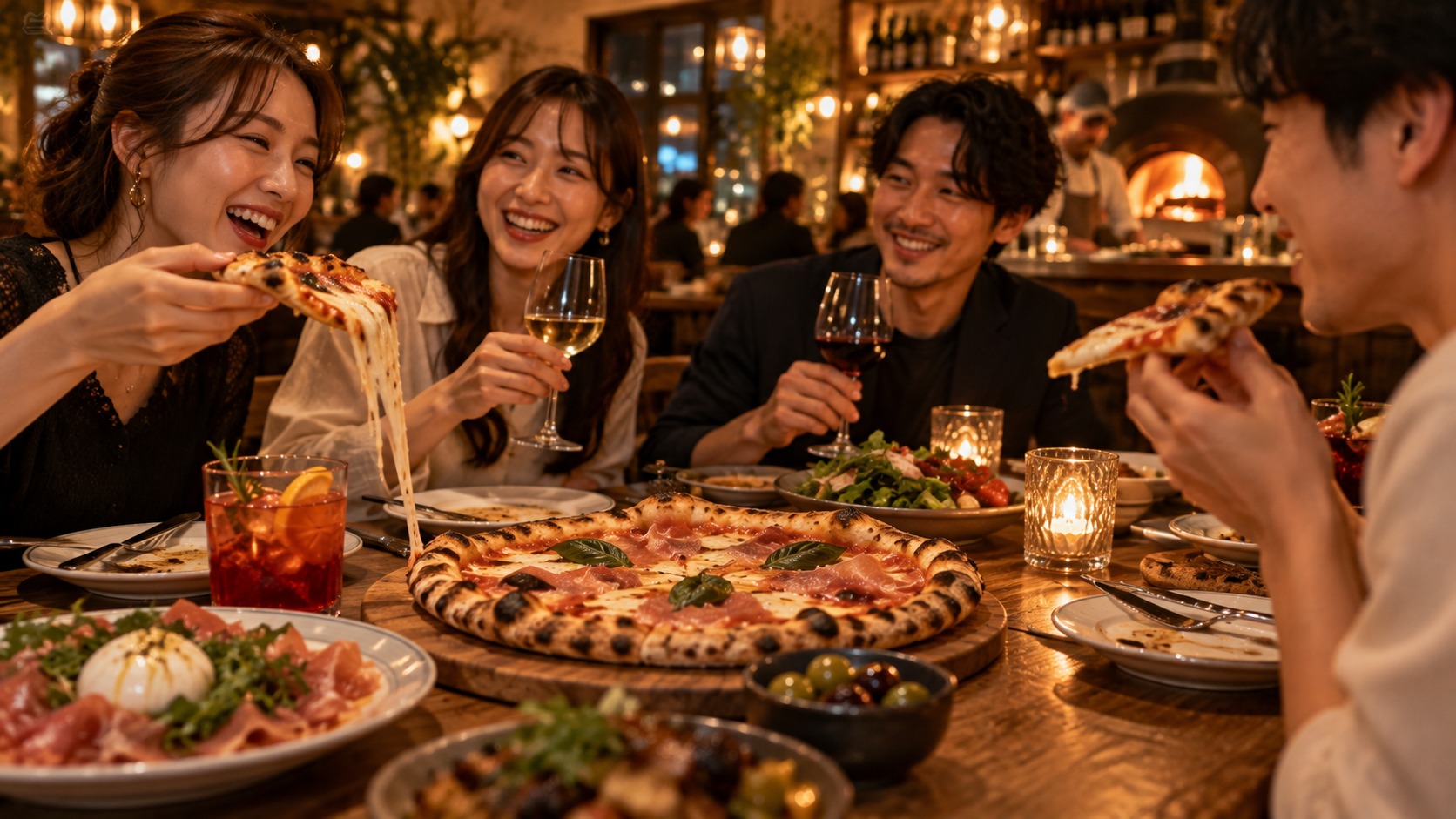 イタリアンレストランでの食事会